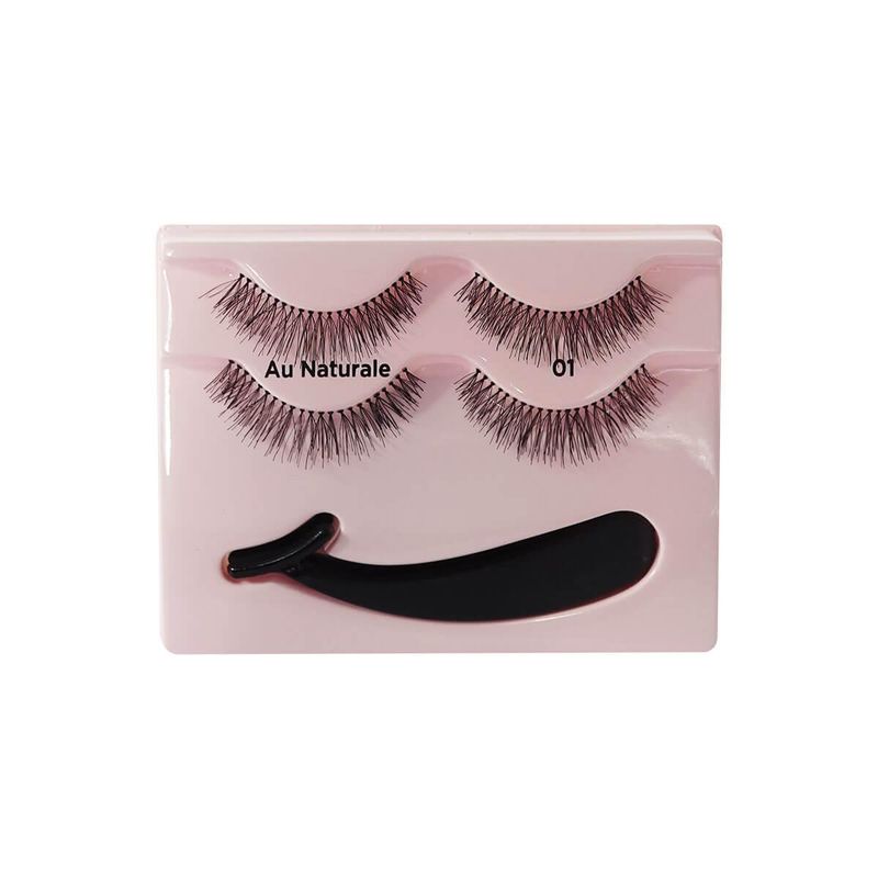 Cílios Postiços Pacote Duplo Au Naturale 01 - KPED08BR Kiss New York