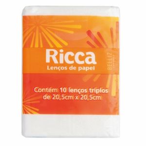 Lenço De Papel Mini com 10 Unidades - Ricca