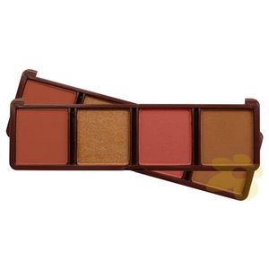 Paleta de Blush, Iluminador e Contorno Nude | Dalla