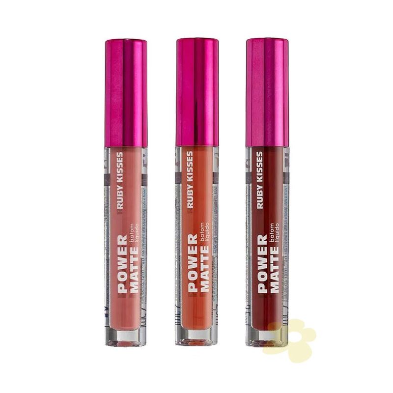 BATOM LÍQUIDO POWER MATTE RUBY KISSES - Desiderata Beauty Store