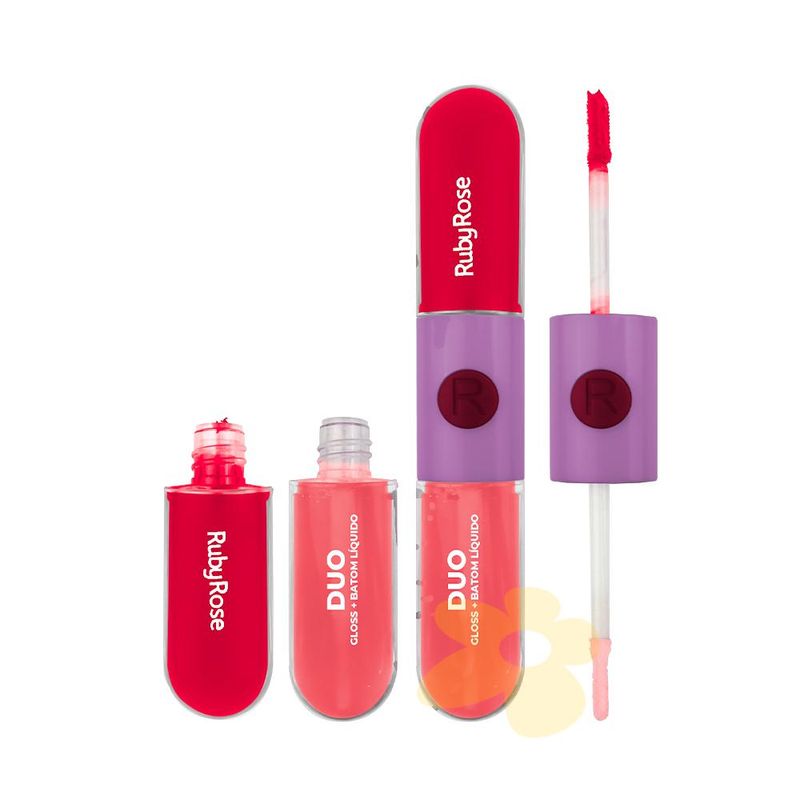 Duo-Gloss-Batom-liquido-Ruby-Rose-cor-LD01-e-G01