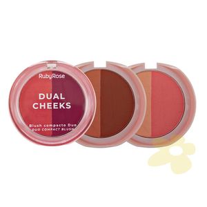 Blush Compacto | Dual Cheeks | Ruby Rose | Florenza