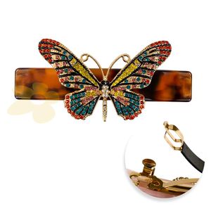 Presilha de borboleta com pedraria | Importada