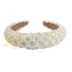 Tiara de cabelo com pérolas - Importada
