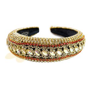 Tiara para cabelos com strass furta-cor - Importado