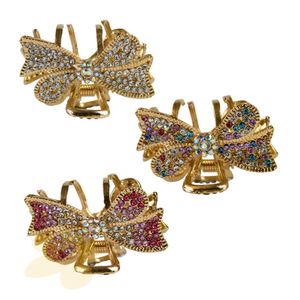 Presilha de cabelo em strass - Laço - Importado