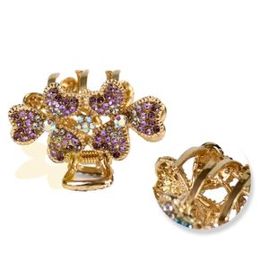 Piranha de Cabelo em Strass | Flor Dupla | Importado