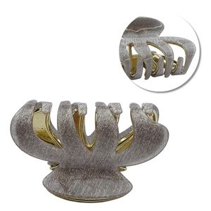 Piranha média para cabelos - textura com brilho - Importado