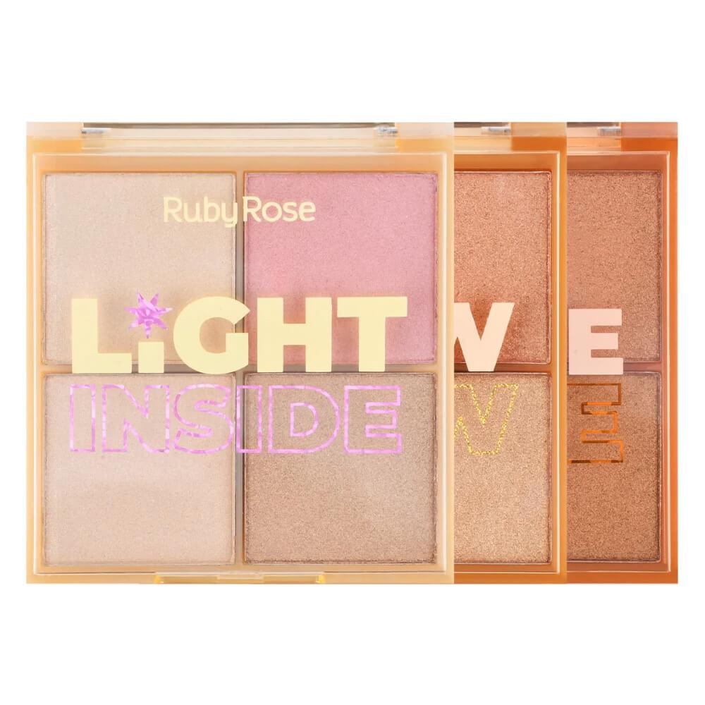 Encontraproduto.com.br - Paleta de Iluminador Blaze Daze Ruby Rose Cor 3