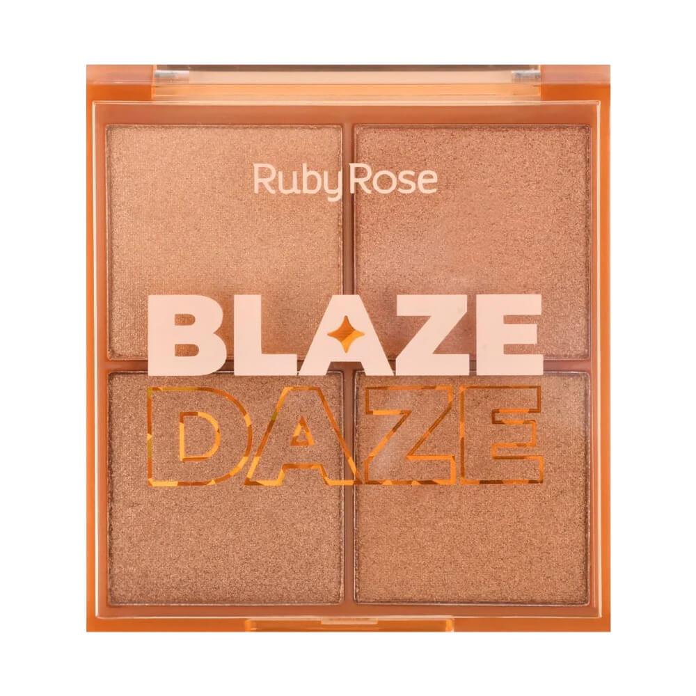 Encontraproduto.com.br - Paleta de Iluminador Blaze Daze Ruby Rose Cor 3