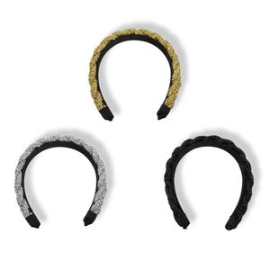 Tiara para Cabelos Trançada com Brilho - Importado