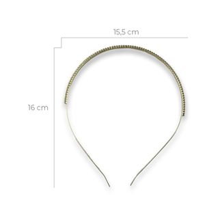 Tiara super fininha em strass - Importada