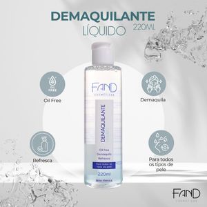 Demaquilante Líquido Oil Free - Fand